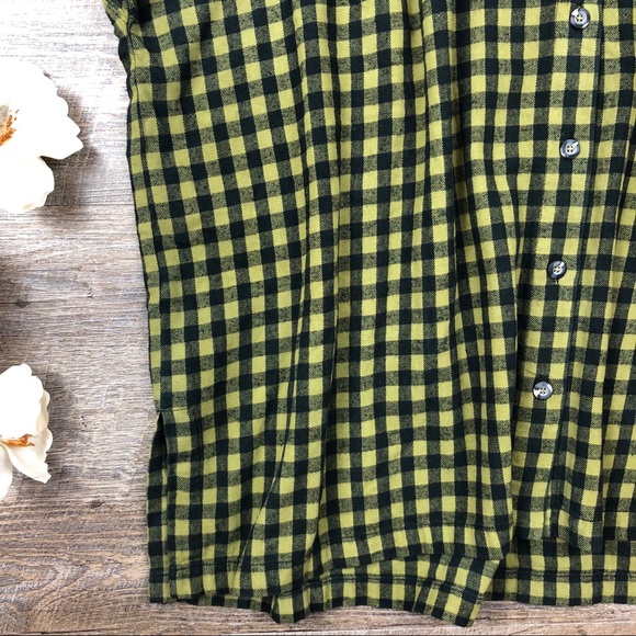 Eleven Switch Design Checkered Button Down Shirt - Picture 5 of 7